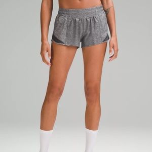 Hotty Hot Low-Rise Lined Short 2.5"-Heathered Grey